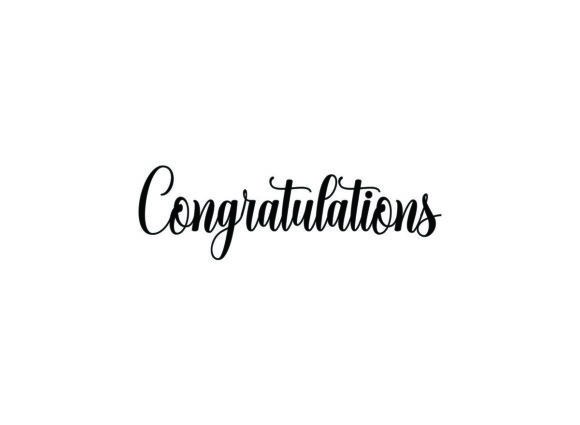 Download Black Congratulations Hand Drawn - Premium Resources